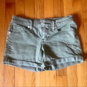 green shorts